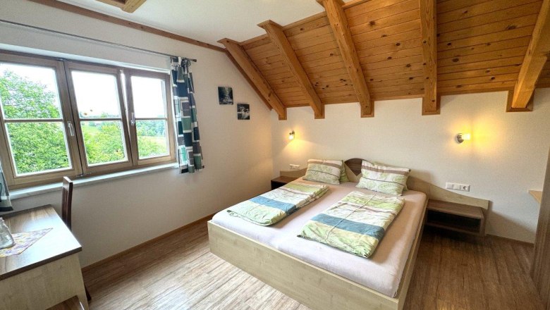 Ferienwohnung Schlafzimmer, © Höbarten Ferienwohnung Schlafzimmer, © Höbarten