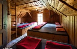 Matrazenlager im Schutzhaus Vorderötscher