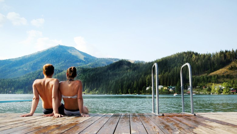 Relaxing at Lake Erlaufsee, &copy; weinfranz.at