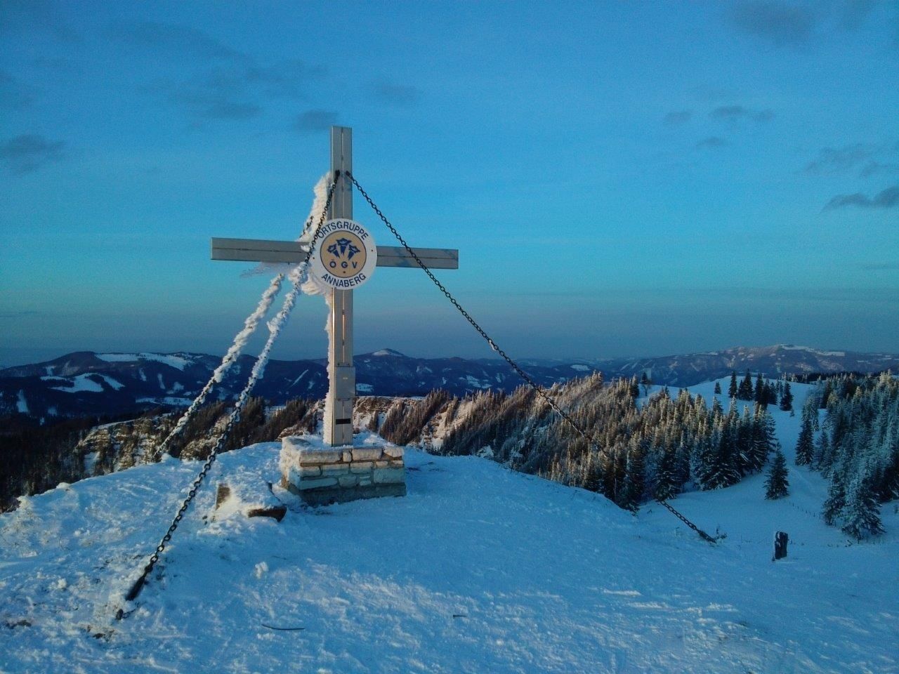 Summit cross on the Tirolerkogel