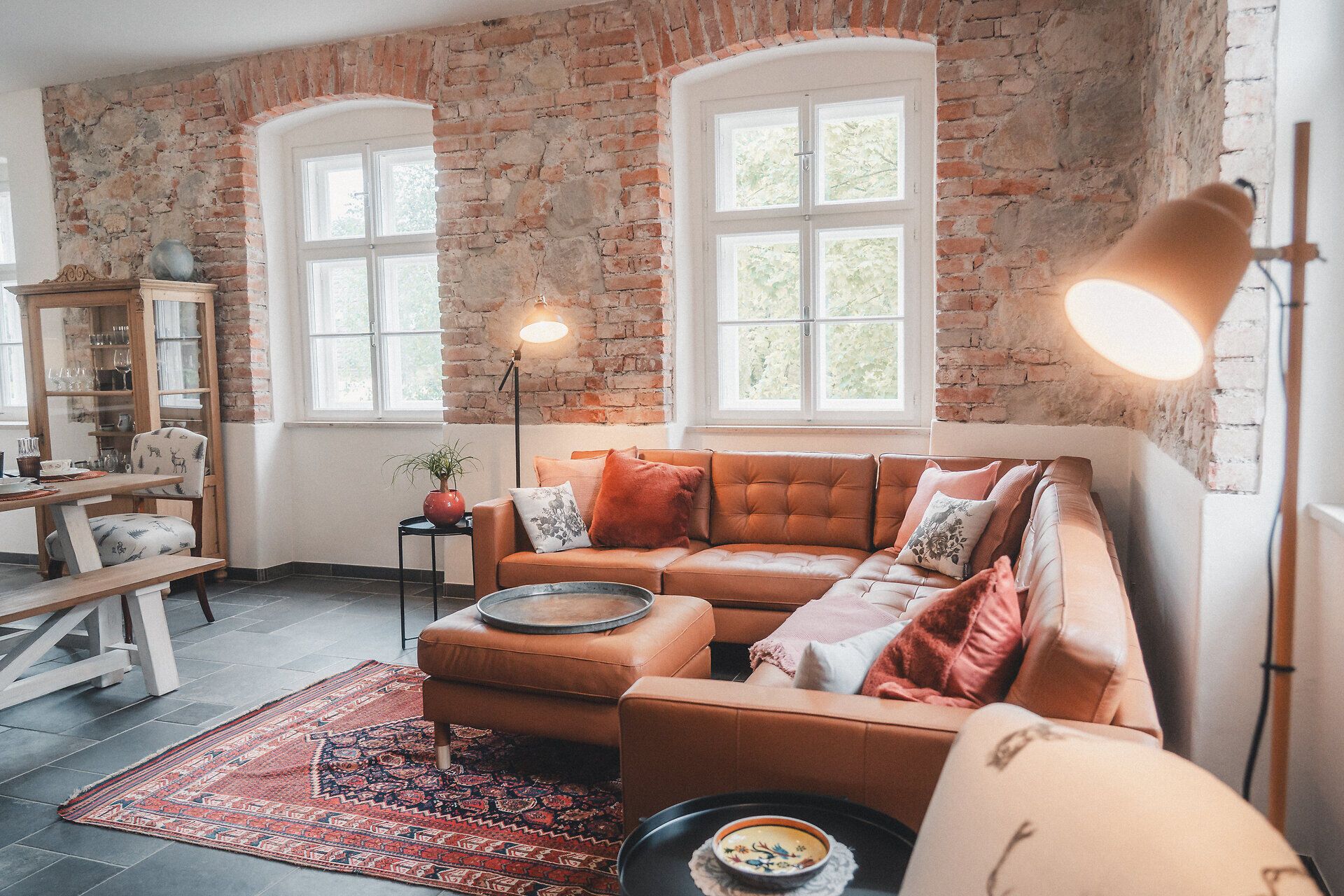 Comfortable sofa in the living area