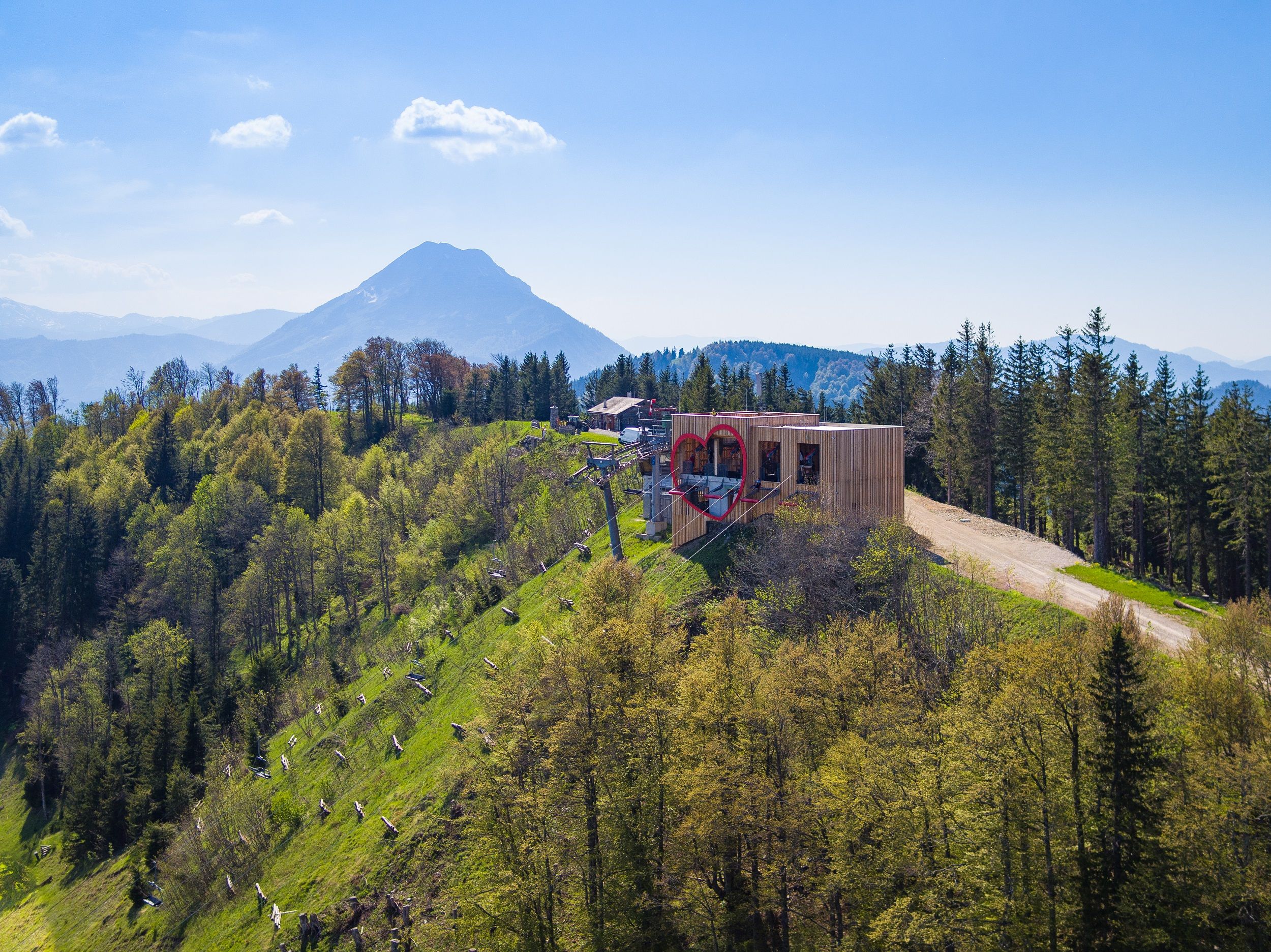 Panorama Hennesteck with zipline start