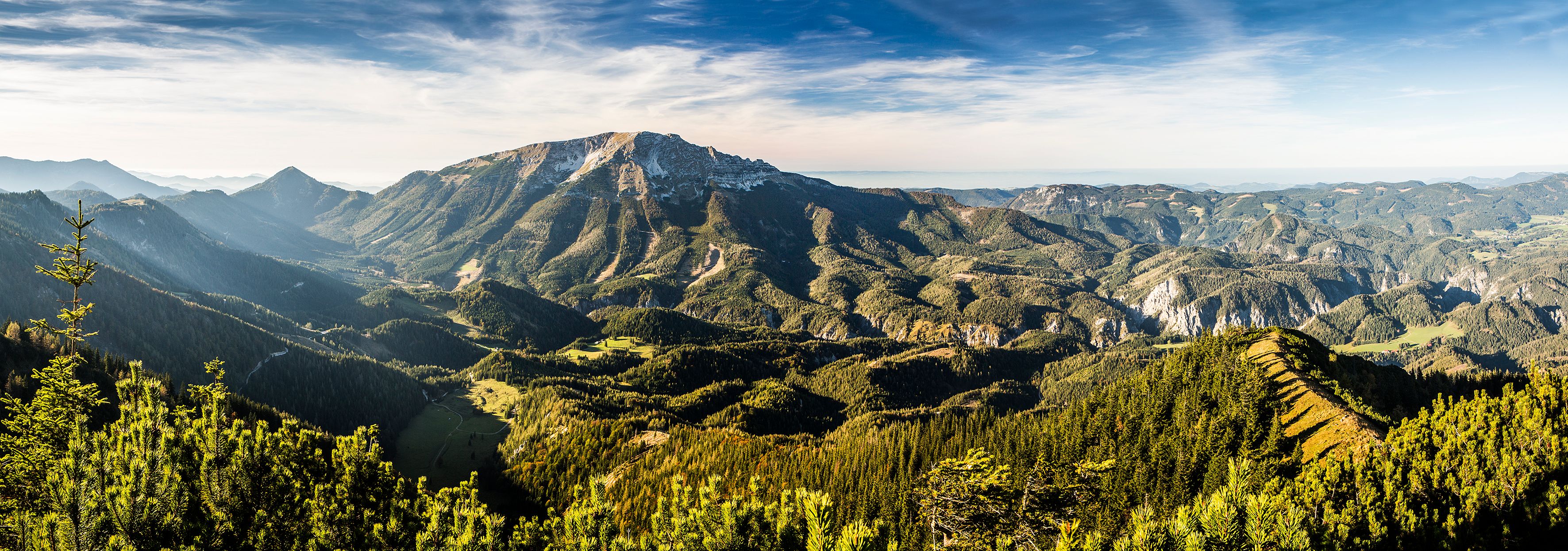 Blick auf den Ötscher von der Gemeindealpe