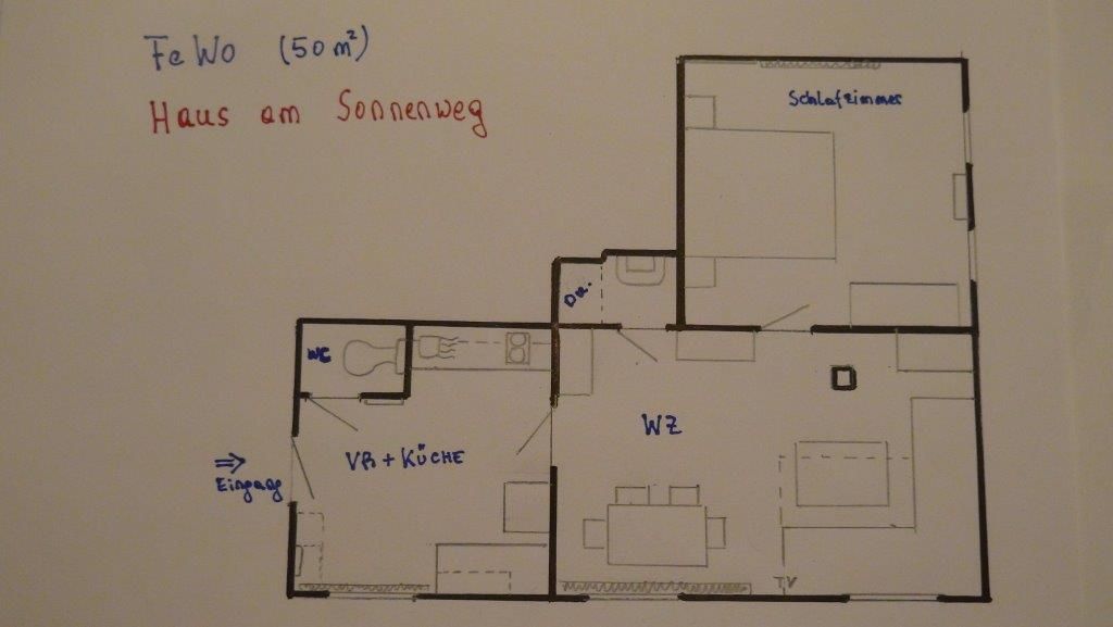 Grundgriss Ferienwohnung