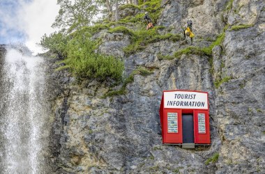 Cliffhanger am Mirafall, © Steinbrener/Dempf &amp; Huber