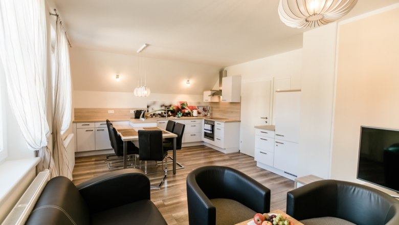 R&R Ferienwohnung Wohnbereich, © R&R Residenzen