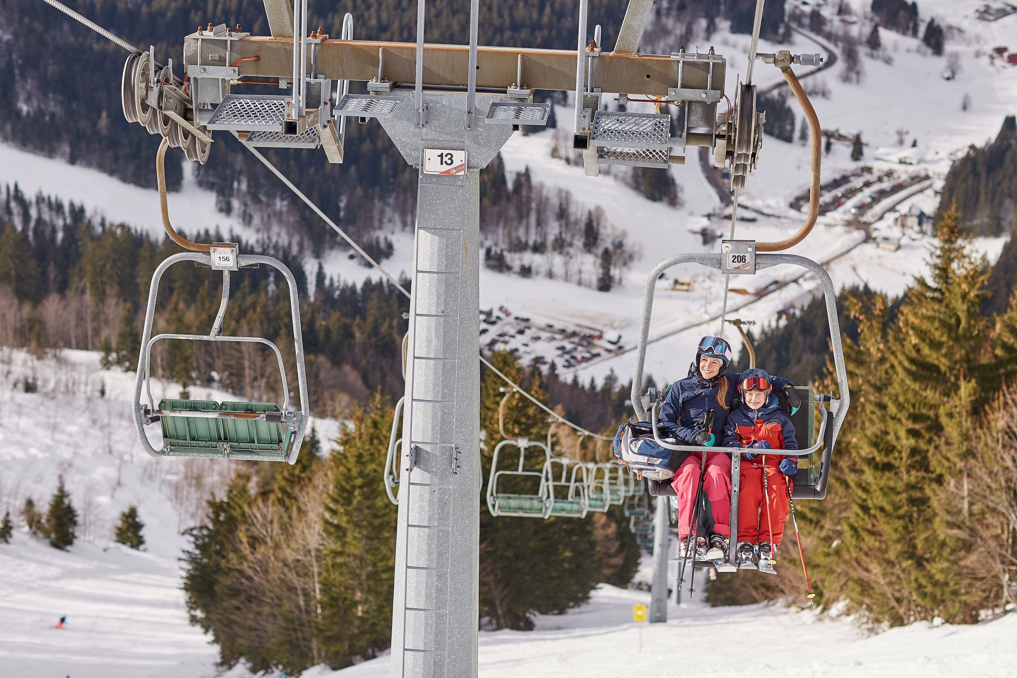 Chair lift on the Ötscher
