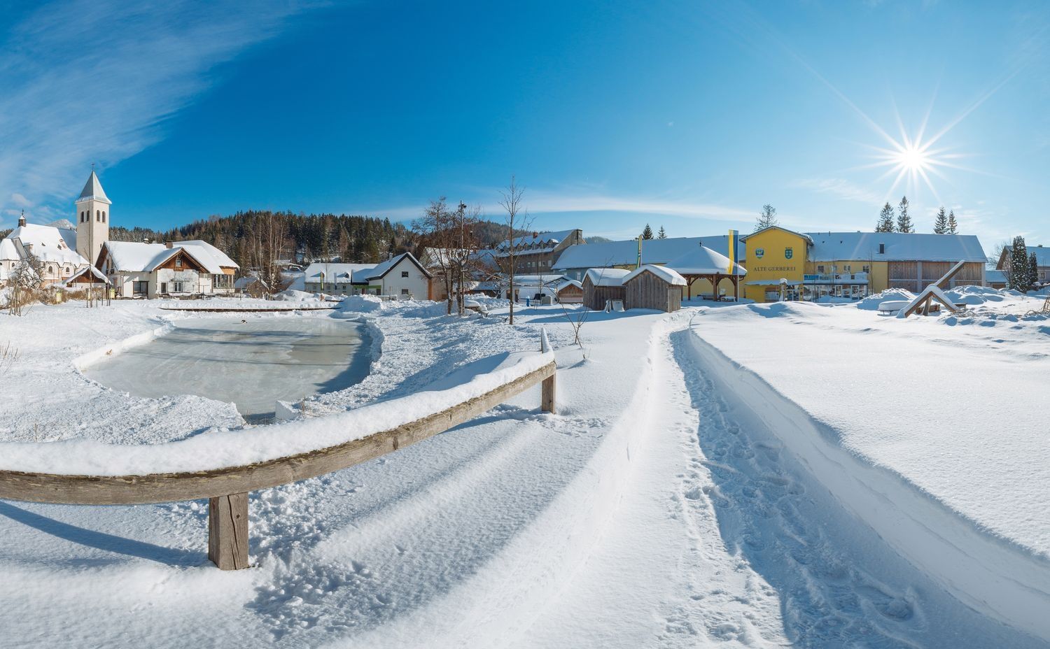 Mitterbach village square
