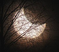 Partielle Sonnenfinsternis, © Astrostation Hochbärneck